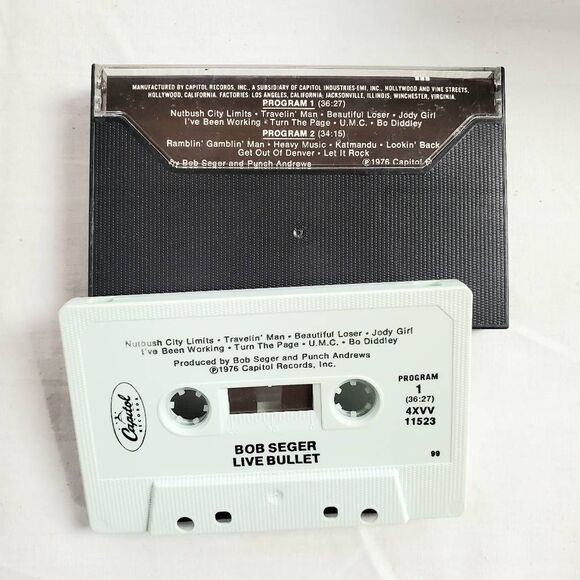 Bob Seger & The Silver Bullet Band – Live Bullet Cassette Album 1976 Capitol Rec - Picture 3 of 4